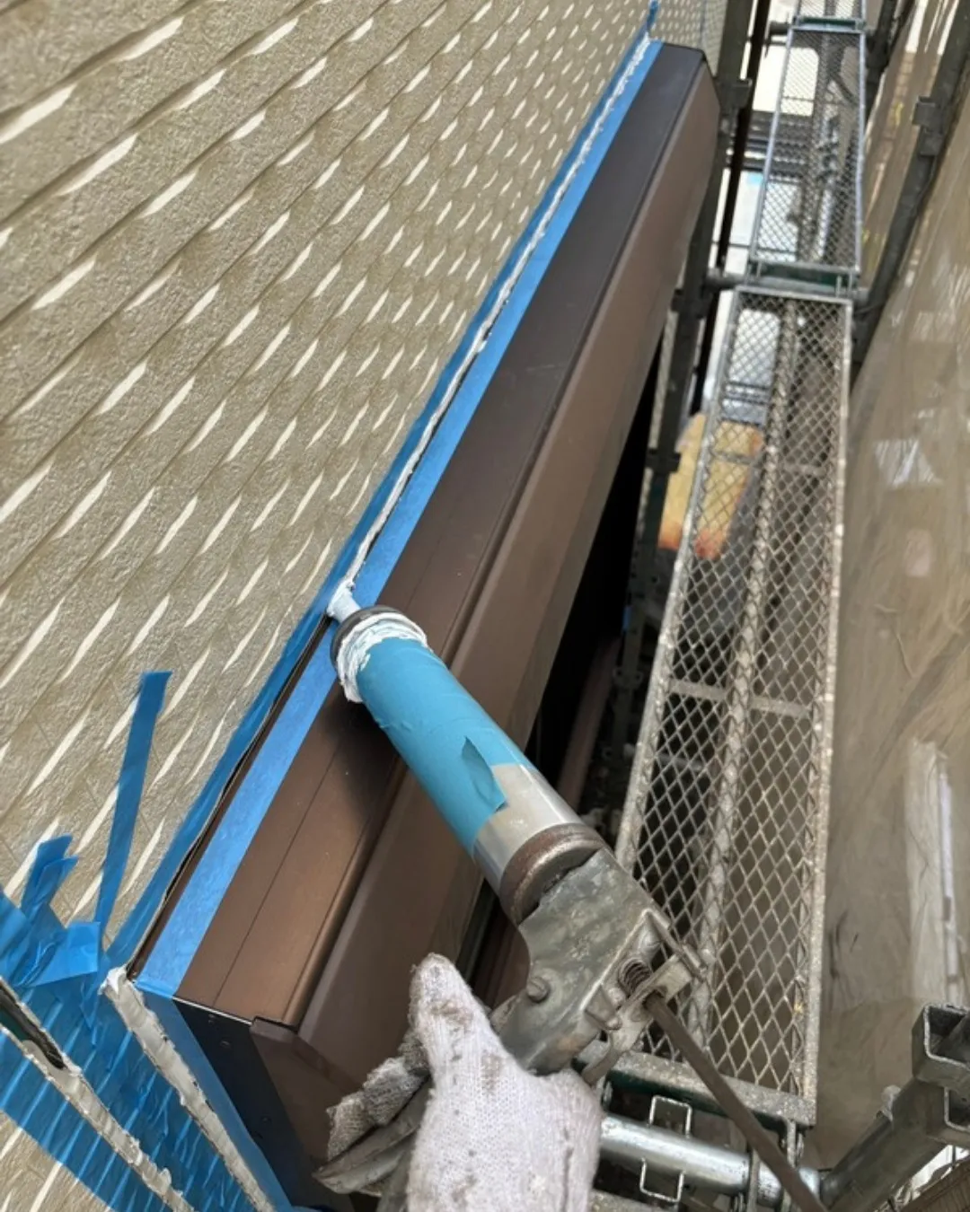 ー松戸市S様邸コーキング打ち込み（屋根・外壁塗装工事）－
