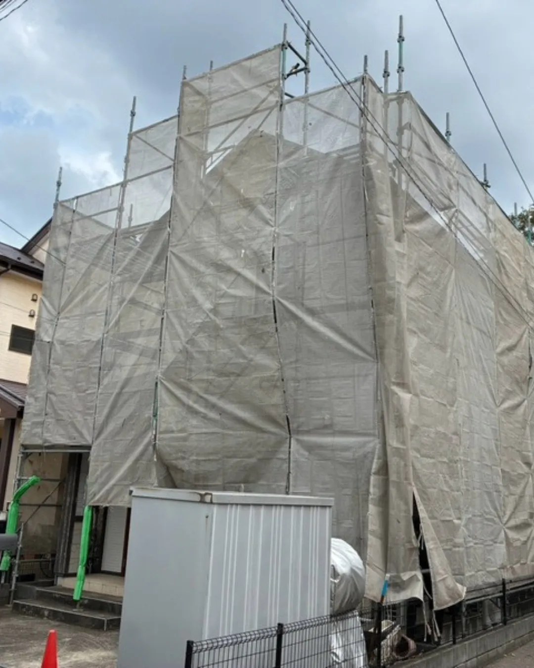ー松戸市K様邸足場組立(屋根・外壁塗装工事)-