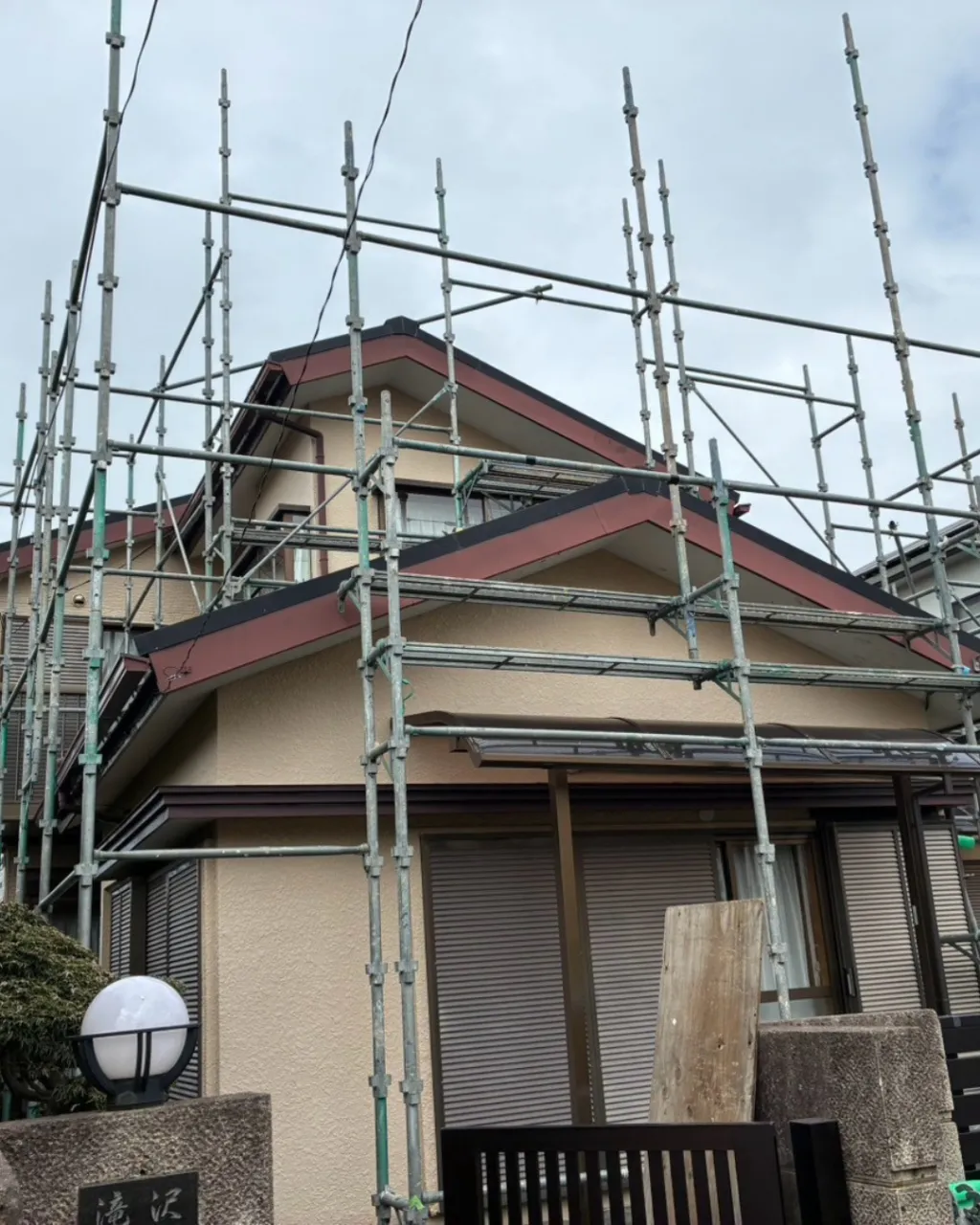 ー松戸市T様邸足場組立(外壁塗装工事)-